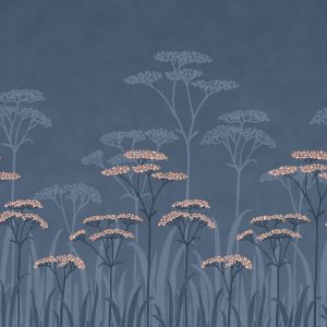 Achillea Nighttide Little Greene Wallpaper