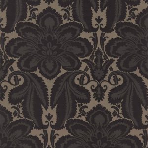 Albemarle St Charcoal Little Greene Wallpaper