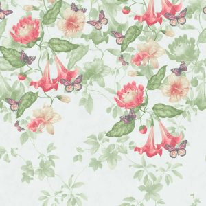 Asterid Mint Little Greene Wallpaper