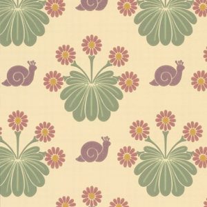 Burges Snail Travertine Little Greene Wallpaper
