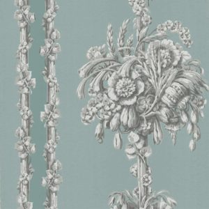 Chelsea Bridge Archive Blue Little Greene Wallpaper