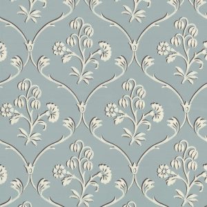 Cranford Sky Blue Little Greene Wallpaper