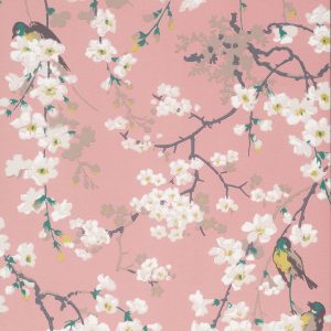 Massingberd Blossom Oriental Little Green Wallpaper