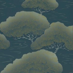 Pines Blue Pine Little Greene Wallpaper