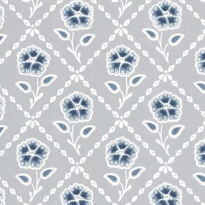 Whitehall Prussian Little Greene Wallpaper
